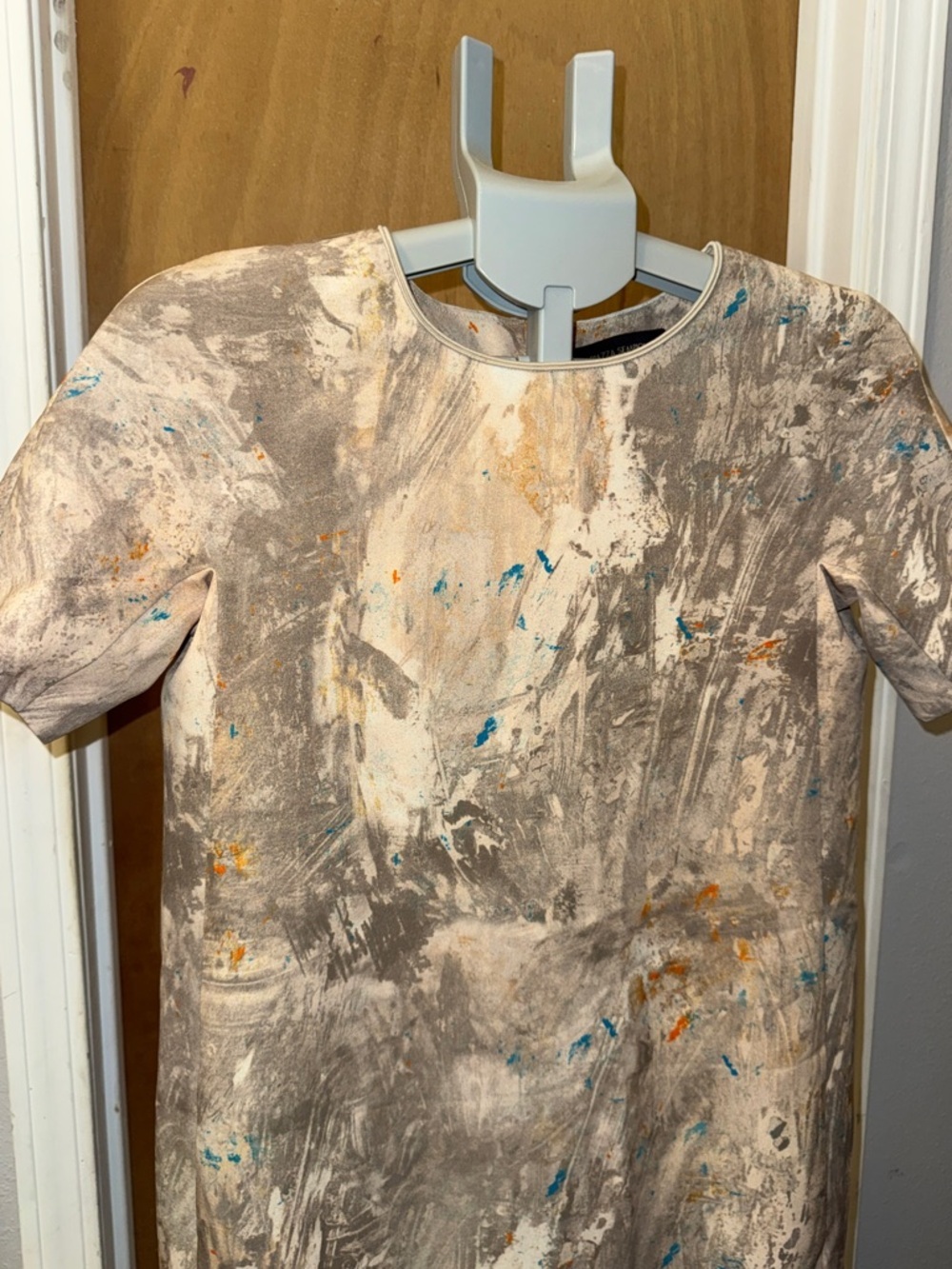 Piazza Sempione Abstract Print Dress IT 38= US 2/4 or Small Lined, MSRP $1190 - Picture 2 of 10